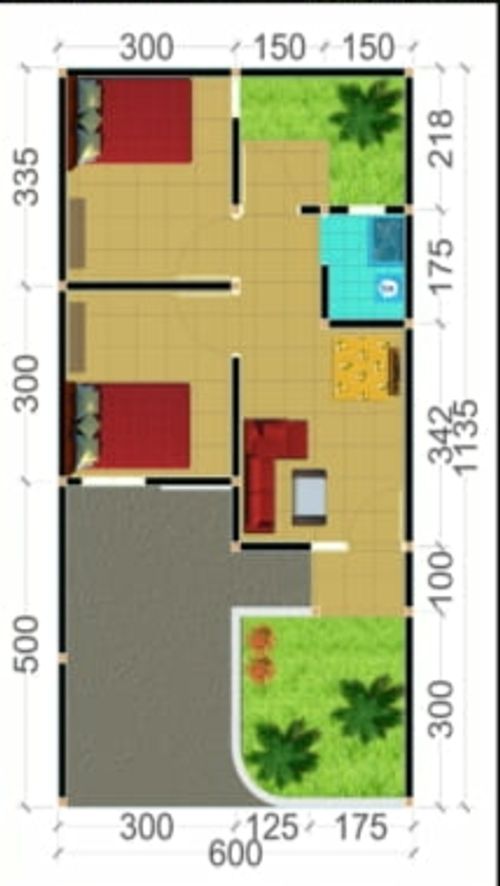 Layout Tipe 36